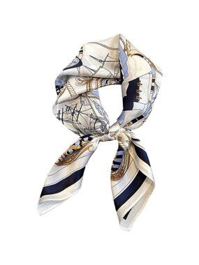 Pure Mulberry Geometric Silk Square Scarf Women Soft Head Neck Scarf Gift Packed